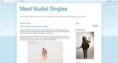 Desktop Screenshot of nudistsinglesblog.com