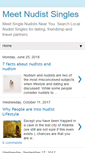Mobile Screenshot of nudistsinglesblog.com